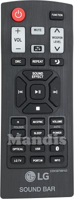 Original remote control LG COV30748163 Original remote control LG COV30748163