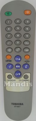 Télécommande d'origine TOSHIBA CT-867 Télécommande d'origine TOSHIBA CT-867