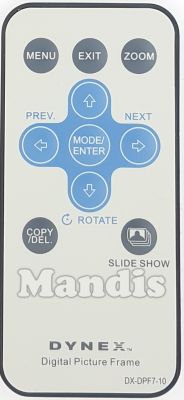 T&eacute;l&eacute;commande d'origine DYNEX DX-DPF7-10