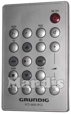 Télécommande d'origine GRUNDIG RCD6600SPCD (720117139000)
