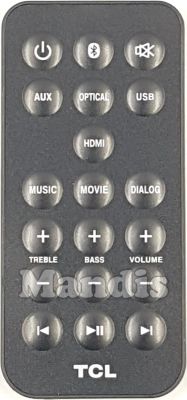 Télécommande d'origine TCL MA06250AG18RC1