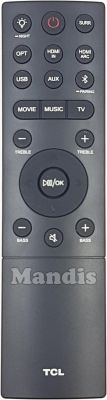 Télécommande d'origine TCL RC1 (MA06TS8TSPN18)