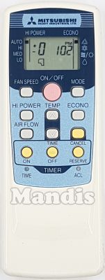 T&eacute;l&eacute;commande d'origine MITSUBISHI RKT502A 420