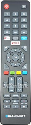 Télécommande d'origine BLAUPUNKT Blau005 (RMCCBU0009N) Télécommande d'origine BLAUPUNKT Blau005 (RMCCBU0009N)