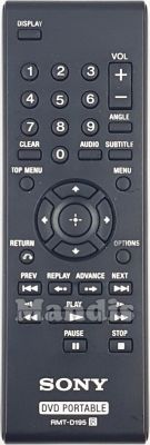 Original remote control SONY RMT-D195 (148788411) Original remote control SONY RMT-D195 (148788411)
