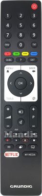 Télécommande d'origine GRUNDIG TS3187R-5 NTFLX2 (XNH187) Télécommande d'origine GRUNDIG TS3187R-5 NTFLX2 (XNH187)