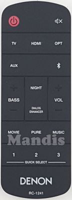 Télécommande d'origine DENON RC-1241 (943307102310S)