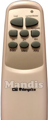 Télécommande d'origine ORBEGOZO RCM 8225