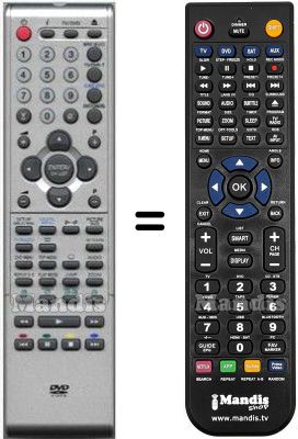 Télécommande équivalente Orion 076R0PK011