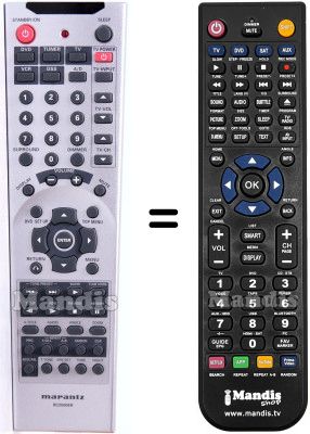 Télécommande équivalente RC2500ER