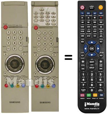 Replacement remote control Samsung PS 42P2STX Replacement remote control Samsung PS 42P2STX