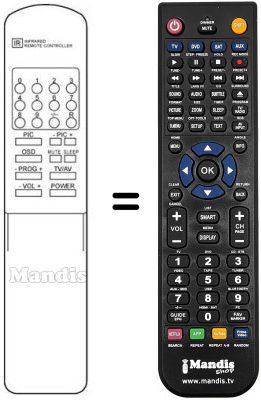 Replacement remote control 4214