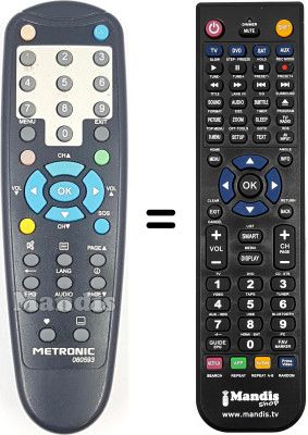 Replacement remote control Metronic 441593