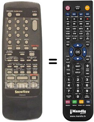 Replacement remote control Sinudyne SV 9089