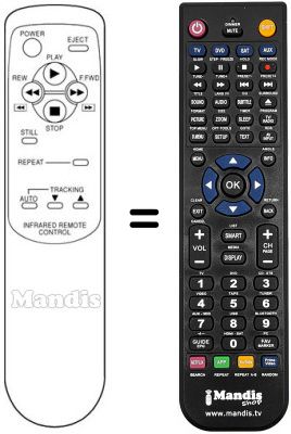 Replacement remote control 076R066020