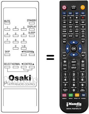 T&eacute;l&eacute;commande &eacute;quivalente 0822 88603