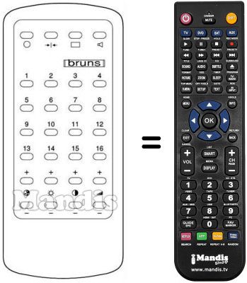 Replacement remote control 1204.25-80.00