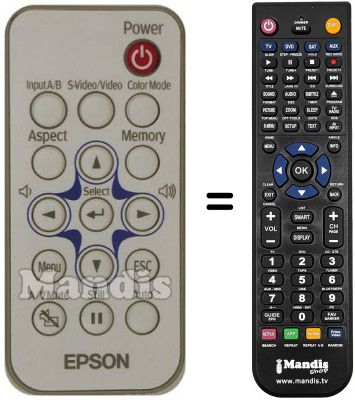 Replacement remote control ELPST12