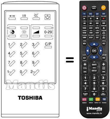 Replacement remote control 2312-0771