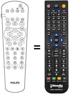 Replacement remote control PYE 28 PW 6506 Replacement remote control PYE 28 PW 6506