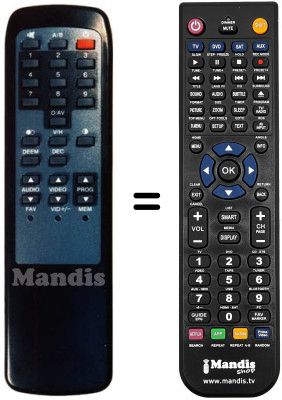 Télécommande équivalente 300 TS 011