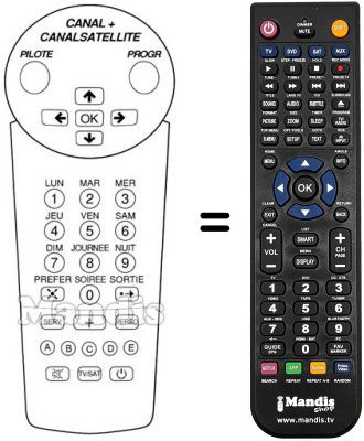 Replacement remote control 3128 127 00132