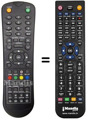 Replacement remote control ASANO 32 DF 3002 H