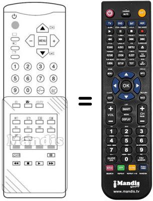 Replacement remote control 3F14-00037-040 Replacement remote control 3F14-00037-040