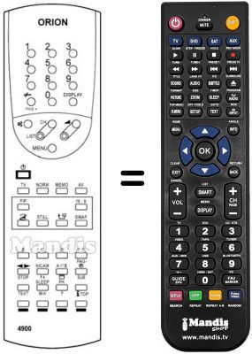 T&eacute;l&eacute;commande &eacute;quivalente Orion G 773