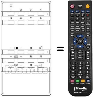Replacement remote control 6053011