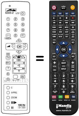 Replacement remote control 6305-2