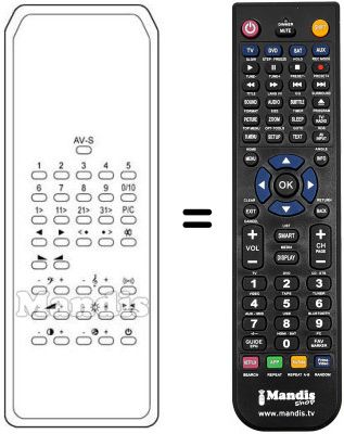 Replacement remote control Pathé Cinema 6385