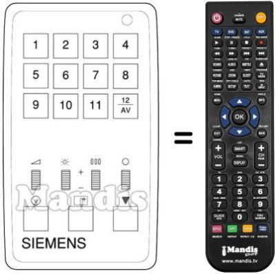 Replacement remote control 742995