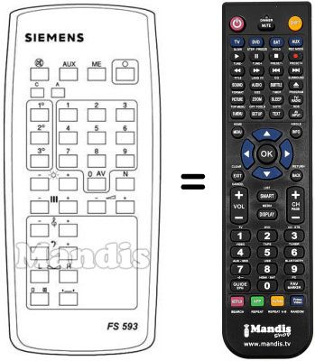 Replacement remote control 752462
