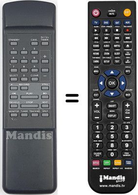 Replacement remote control Philips 2 SB 56 / 08