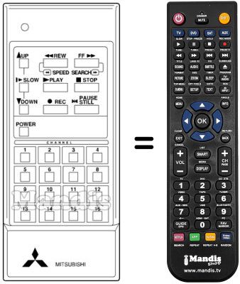 Télécommande équivalente 939P-06501 Télécommande équivalente 939P-06501