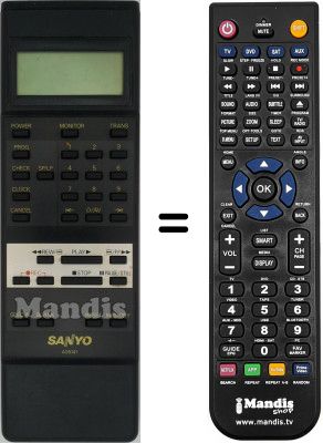 T&eacute;l&eacute;commande &eacute;quivalente A05141 LCD