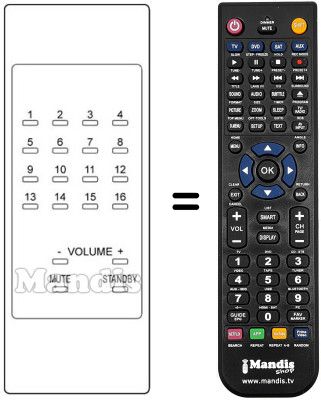Replacement remote control 94146 H