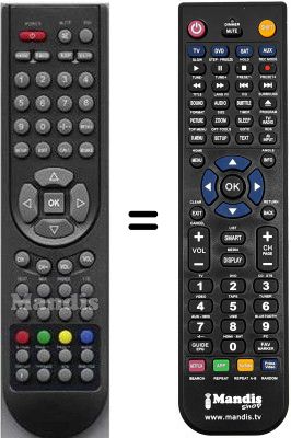 Télécommande équivalente Aeg CTV 4875 LCD