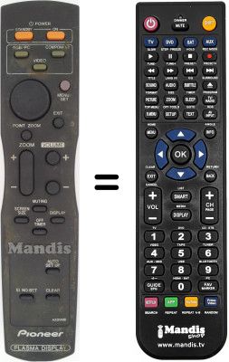 Télécommande équivalente Pioneer PDP 42 MVE 1