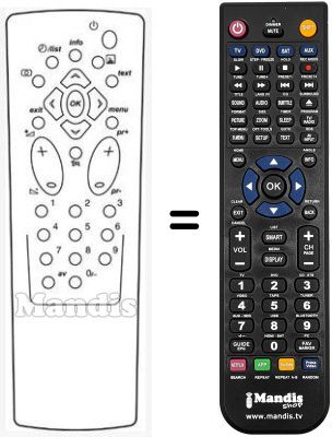 Replacement remote control MB 100