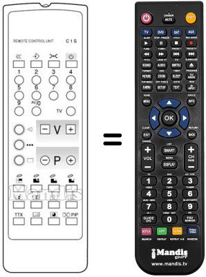 Télécommande équivalente Neckermann 795 / 702