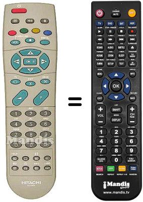 T&eacute;l&eacute;commande &eacute;quivalente Hitachi 32 PD 2100