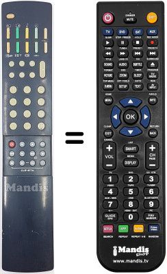 Replacement remote control Hitachi CL 2864 TA