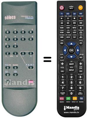 Replacement remote control Naonis 17 SM 622 H
