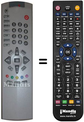 Replacement remote control Toshiba 14 VL 33