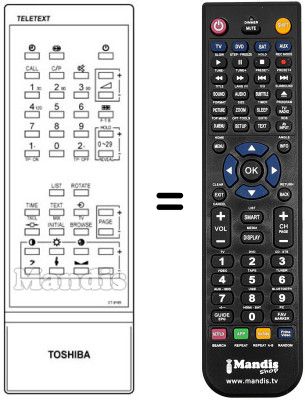 Replacement remote control CT-9185