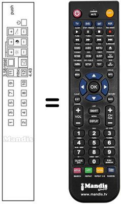 Replacement remote control CT-935