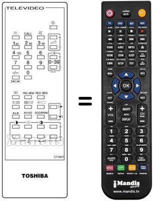 Replacement remote control CT-9401