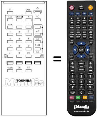 Replacement remote control CT-9526